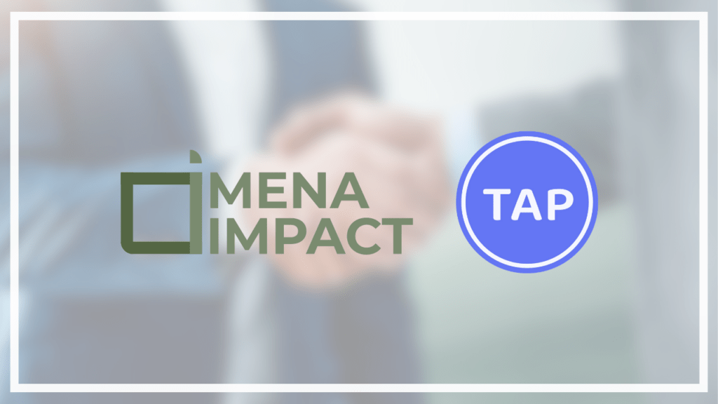 Tap and MENA Impact Partnership Social Media Cover