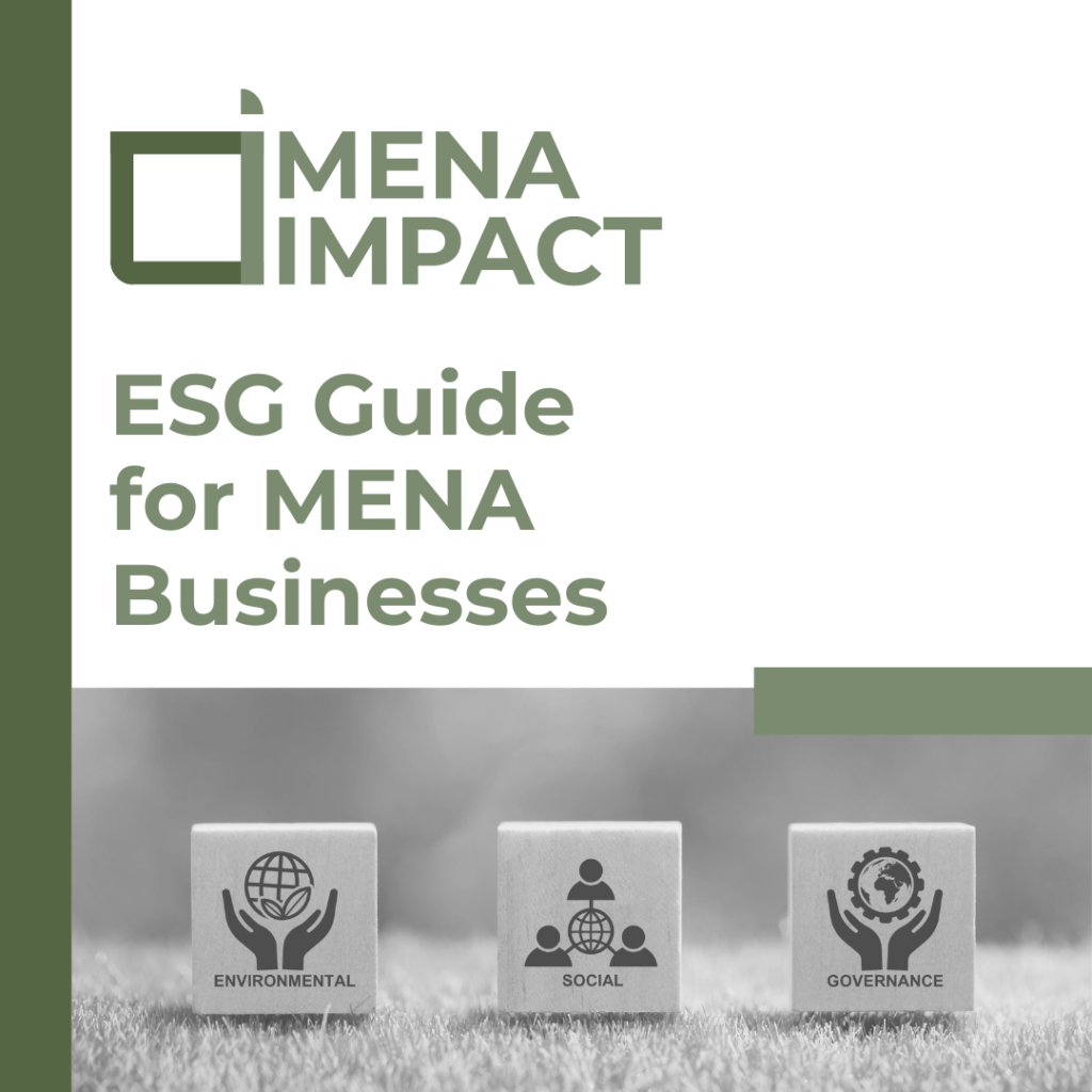 ESG Guide for MENA Businesses Guide Cover